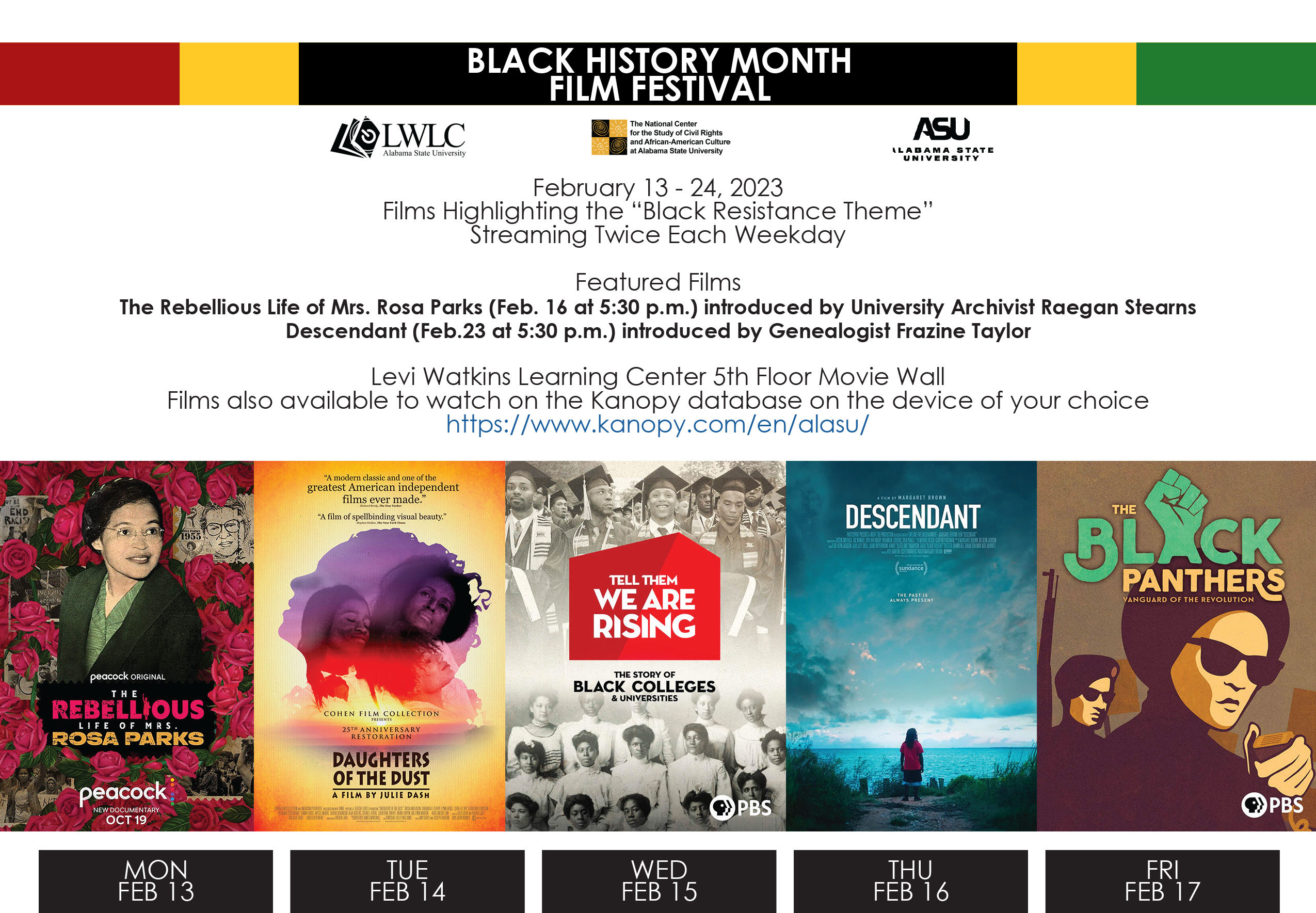 Preview image for Film Viewing Schedule